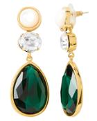 Lizzie Fortunato Fete Earrings Gold/green 1size