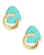 Gas Bijoux Bo Anemone Turquoise Earrings Gold/turquoise 1size