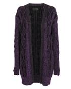 Rta Iris Cardigan Purple-drk S