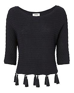 L'agence Alisia Tassel Detail Dolman Sweater