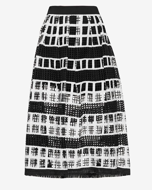 Alexis Albina Crochet Midi Skirt