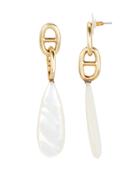 Lizzie Fortunato Grotto Drop Earrings Gold/pearl 1size