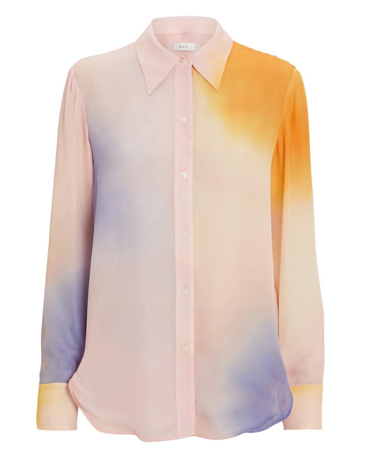 A.l.c. Jayne Shirt Orange/purple/blush 8