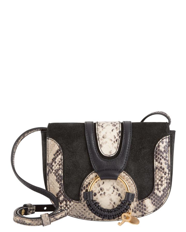 See By Chloã© Hana Python Mini Shoulder Bag