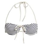 Solid & Striped Tilda Triangle String Bikini Top White/blue S
