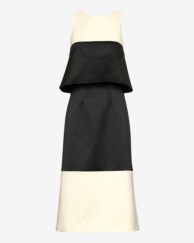 Alexis Caprice Overlay Two Tone Dress