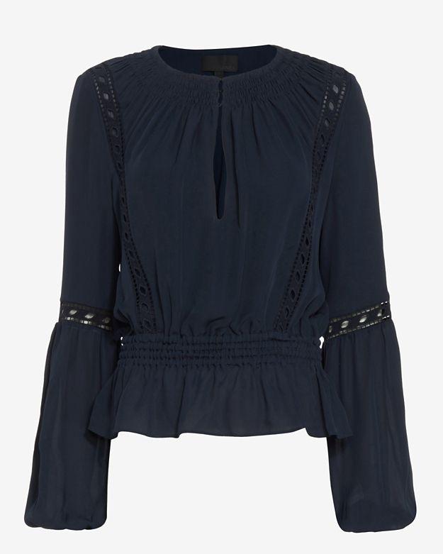 Exclusive For Intermix Ludlow Embroidery Detail Top