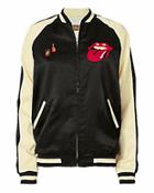 Madeworn Rolling Stones Satin Bomber Jacket