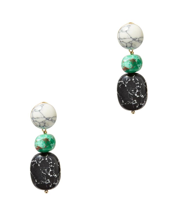 Lele Sadoughi Pebble Drop Earrings Multi 1size