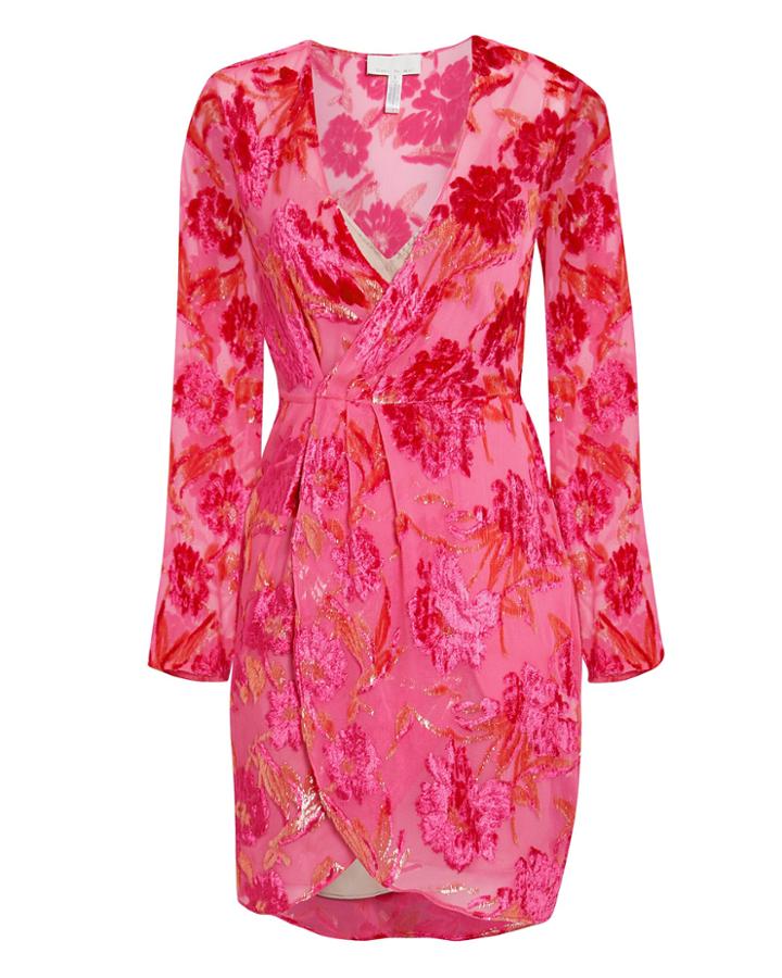 Fleur Du Mal Fil Coup Wrap Mini Dress Pink 4
