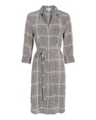 L'agence Stella Plaid Shirtdress Blk/wht P