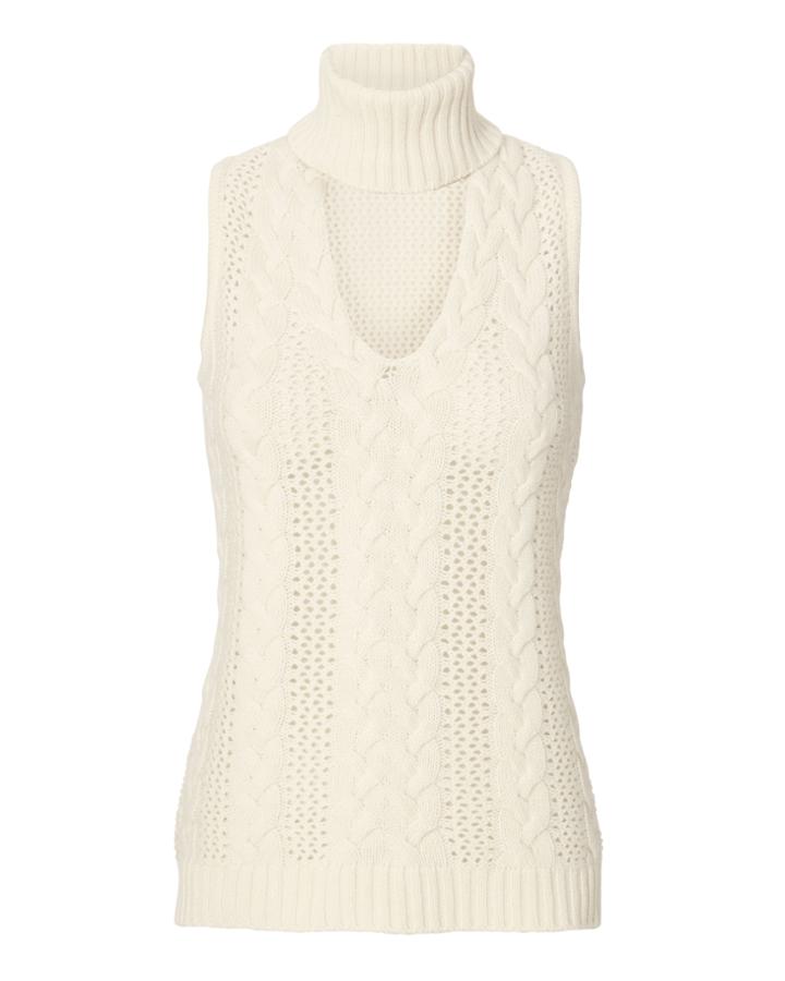 Exclusive For Intermix Marie Ivory Turtleneck Knit Top Ivory P