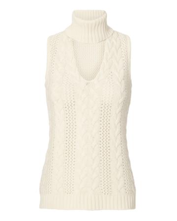 Exclusive For Intermix Marie Ivory Turtleneck Knit Top Ivory P