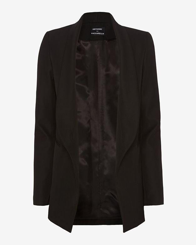 Anthony Vaccarello Wool Blazer: Black