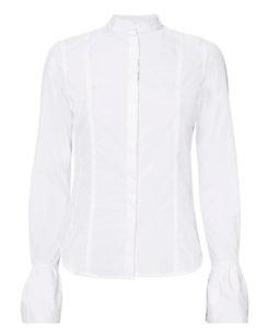 Frame Bell Cuff Poplin Top