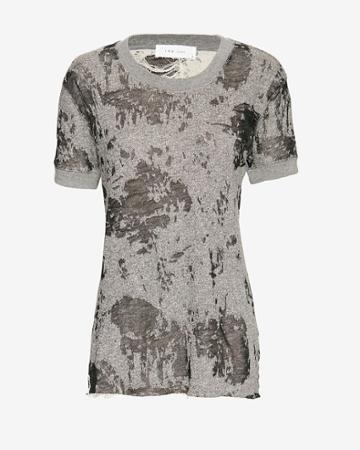 Iro Nasta Burnout Sweat Tee: Grey