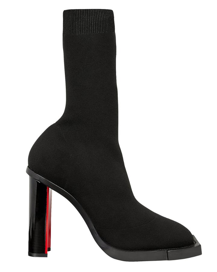 Alexander Mcqueen Hybrid Knit Boots Black 37