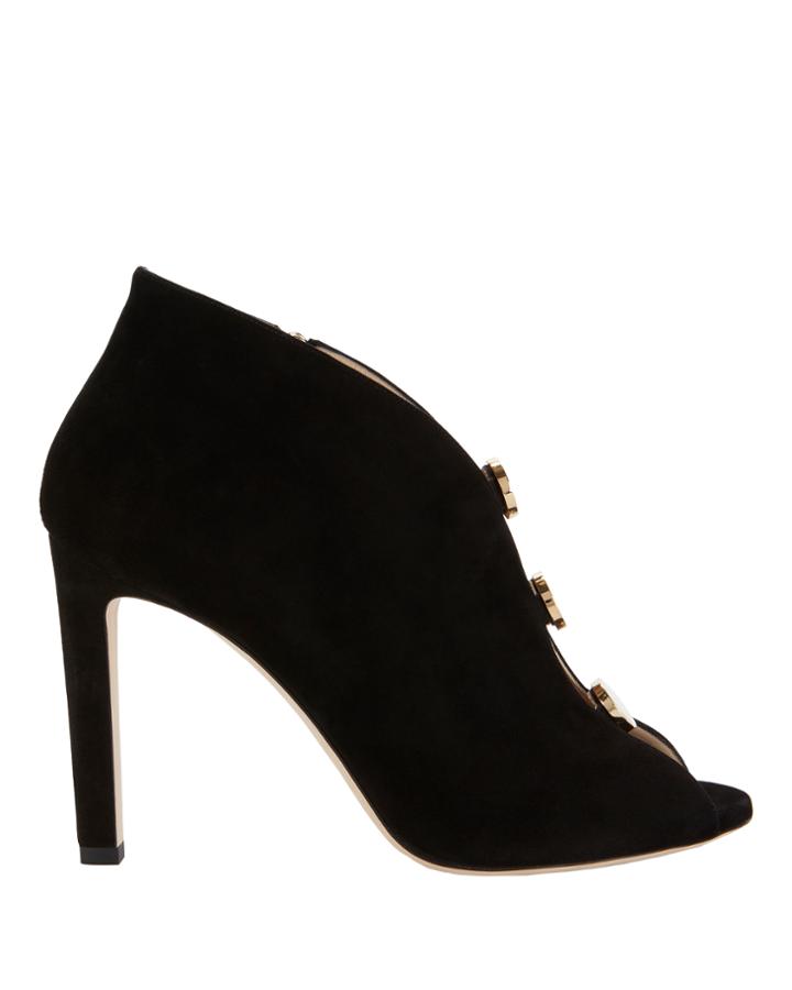 Jimmy Choo Lorna Suede Booties Black 37.5