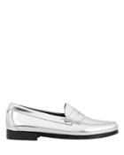 Redone X Bass Re/done X Weejuns Whitney Metallic Silver Loafers Silver 7.5