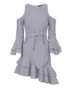 Exclusive For Intermix Ellie Cold Shoulder Asymmetrical Dress