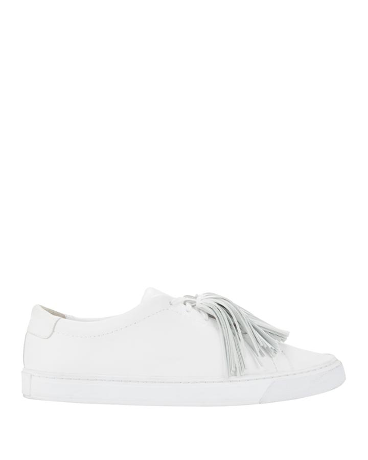 Loeffler Randall Logan Tassel Leather Sneakers
