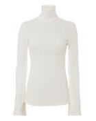 Ellery Kinetic Rib Knit Ivory Top Ivory 4