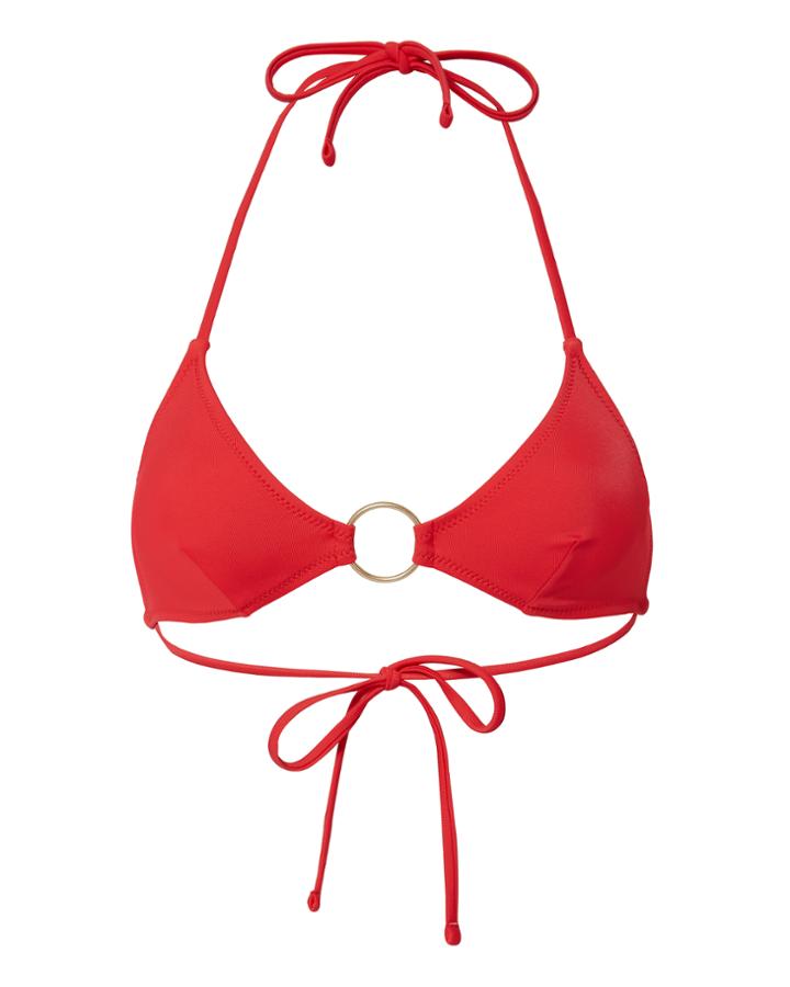 Solid & Striped Tania Triangle Ring Detail Bikini Top