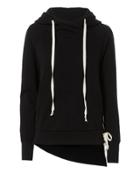 Nsf Enzo Lace-up Side Sweatshirt Black P