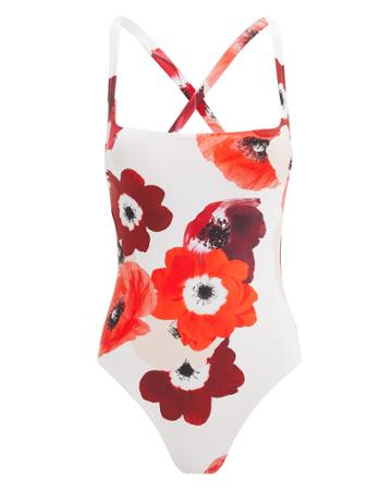 Evarae Cassandra Floral One Piece Swimsuit White/floral M