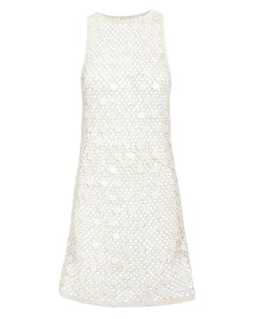 Caroline Constas Mer Crochet Mini Dress White L