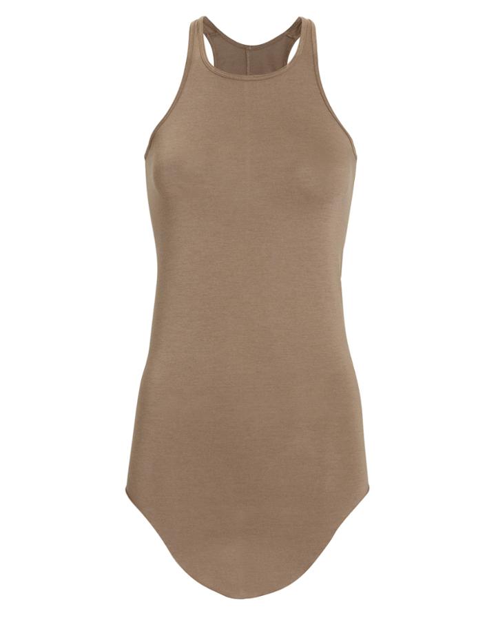 Rick Owens Lilies Round Hem Tank Beige 40
