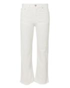 Fiorucci Viva Cropped Flare Jeans White 24