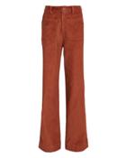 Ulla Johnson Fonda Corduroy Wide Leg Pants Red 2