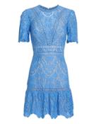 Saylor Darian Blue Lace Dress Blue S