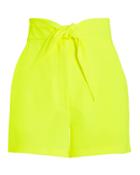 A.l.c. Kerry Bow Shorts Neon Yellow 4