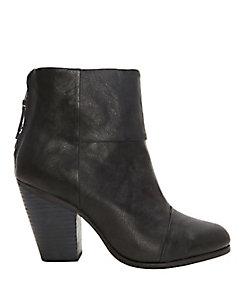 Rag & Bone Classic Newbury Black Leather Booties