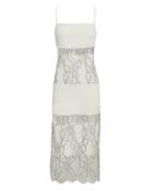 Dion Lee Lace Panel Midi Dress Ivory/black 8