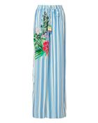 Rococo Sand Blossom Stripe Split Hem Pants Stripe S