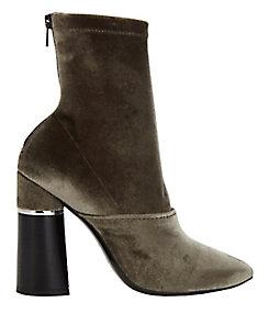 3.1 Phillip Lim Kyoto Velvet Ankle Boots