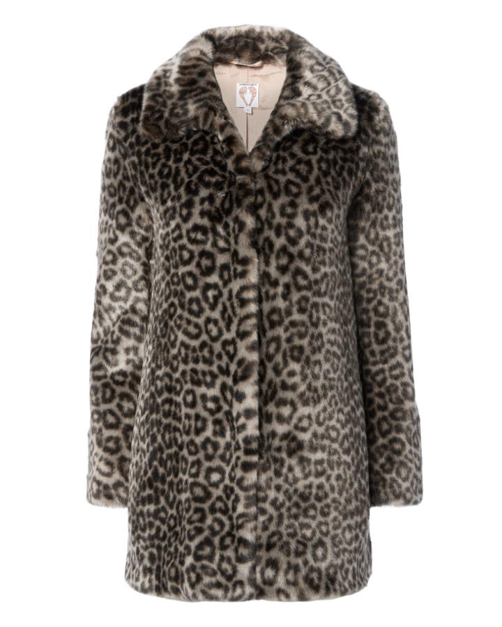Shrimps Helga Leopard Faux Fur Coat