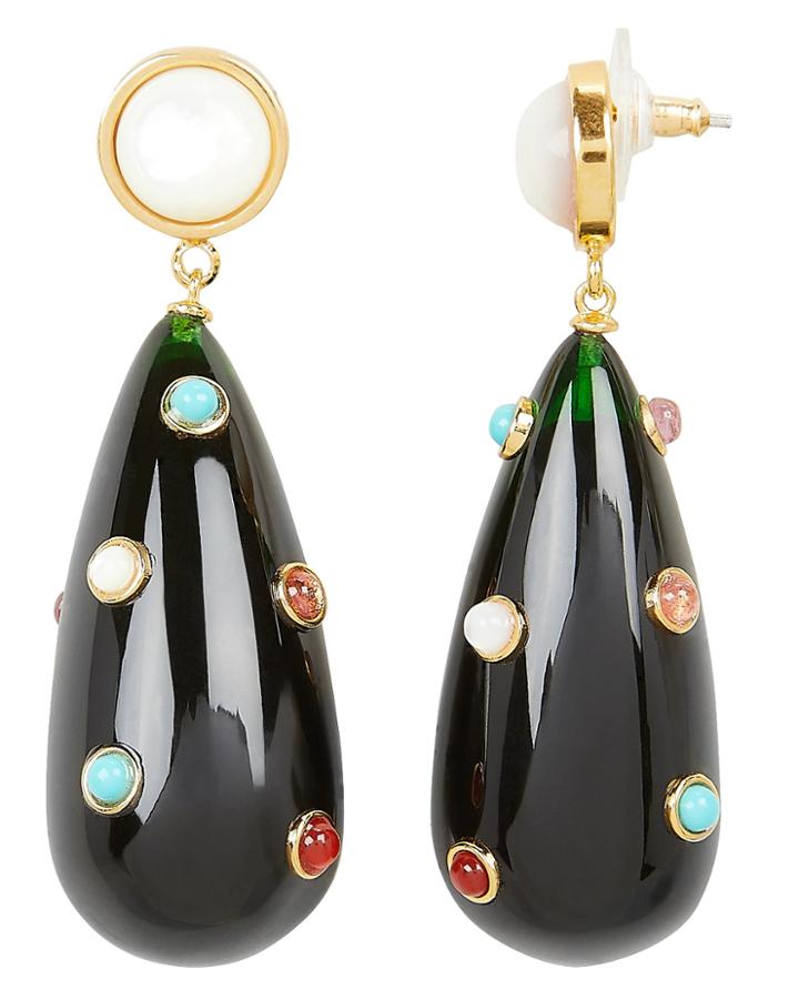 Lizzie Fortunato Prism Rainbow Earrings Gold/rainbow 1size