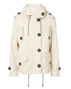 Victoria Victoria Beckham Victoria, Victoria Beckham Parker Hooded Jacket Beige 6