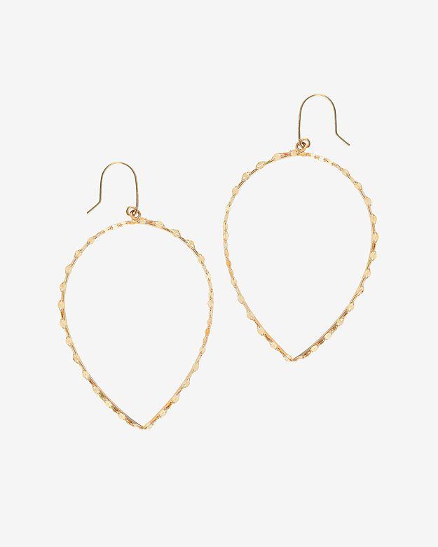 Lana Jewelry Small Glam Pear Shaped Hoop Earrings