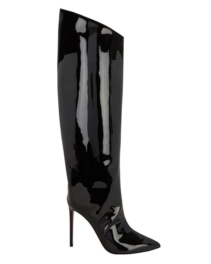 Alexandre Vauthier Alex Patent Leather Black Boots Black 36.5