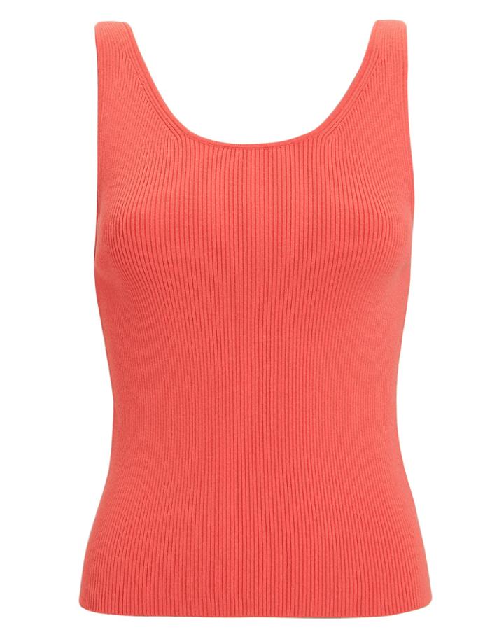 Exclusive For Intermix Intermix Eloise Back Tie Top Coral L