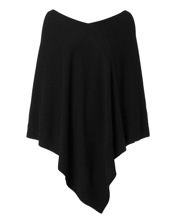 Tomas Maier Cashmere Poncho Black 1size