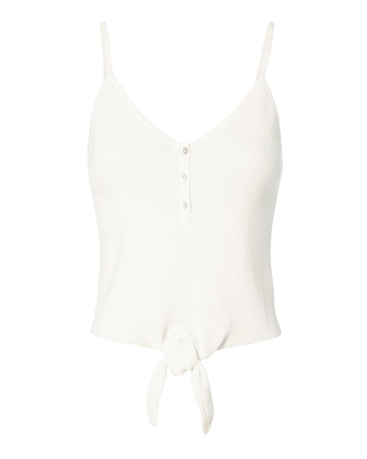 Exclusive For Intermix Intermix Emma Tie Front Tank White P