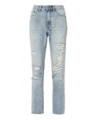 Ksubi Slim Pin Distressed Jeans Denim-lt 26