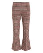 Smythe Check Print Kick Flare Pants Multi P
