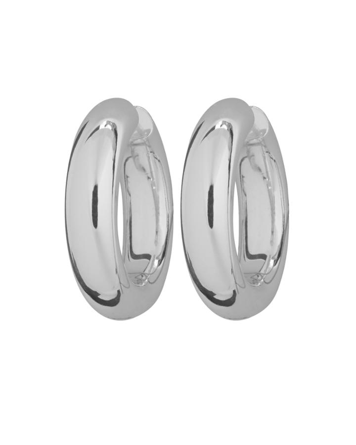 Argento Vivo Mini Silver Tube Hoops Silver 1size